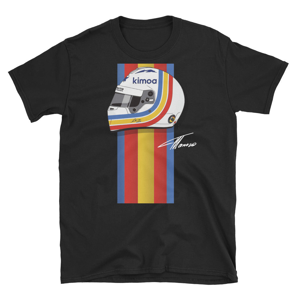 Fernando Alonso Retro Black T-Shirt