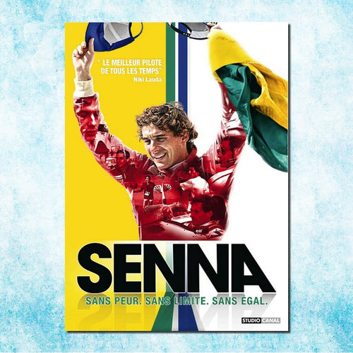Ayrton Senna F1 racing champion Silk Canvas Poster 13x18 inches